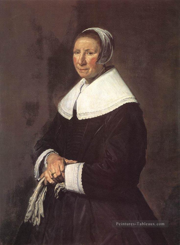 Portrait d’une femme 1648 Siècle d’or néerlandais Frans Hals Peintures à l'huile